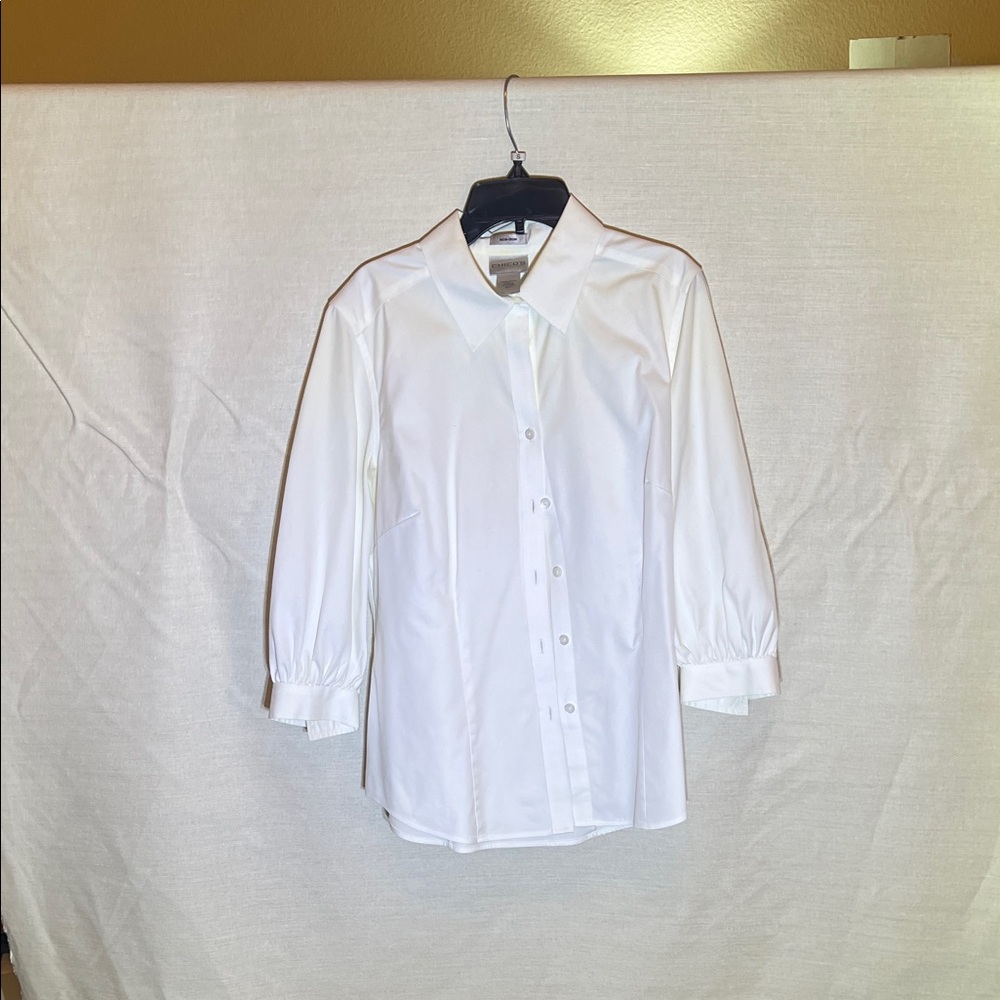 Chico's Crisp White Collared Shirt
